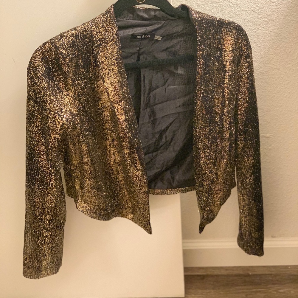 Gold dusted blazer